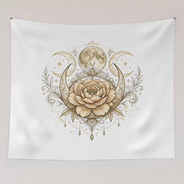 Item preview, Celestial Peony Moon Crown designed and sold by MoonSoul Studio.