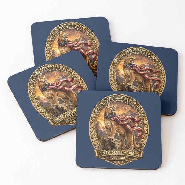 Item preview, Patriotic Cougar 250 Years of Freedom designed and sold by FREENATION2026.