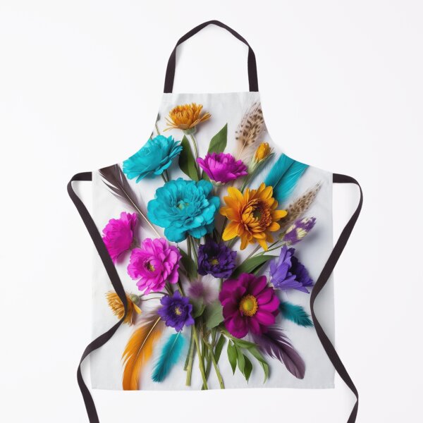 Item preview, Boho Floral Feather Bouquet | Colorful Wildflower Nature Art designed and sold by GalleryPeak.