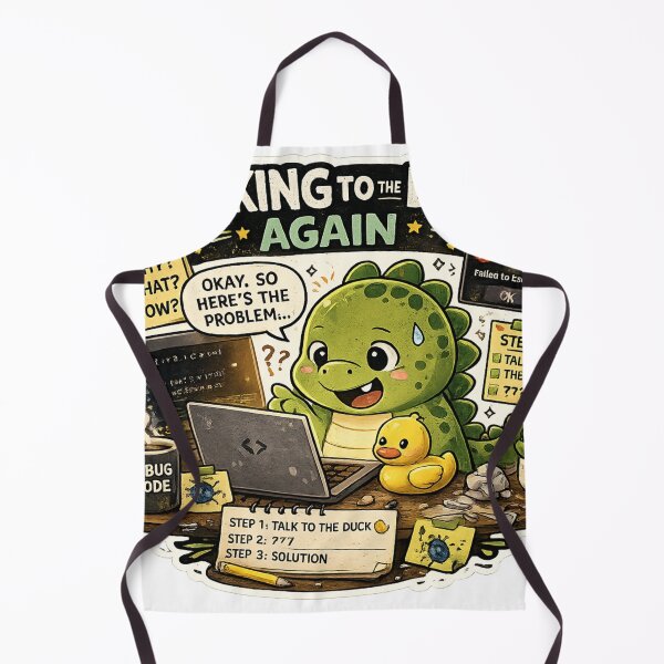 Item preview, Talking To The Duck Again Dinosaur Sticker designed and sold by NexusPixels.