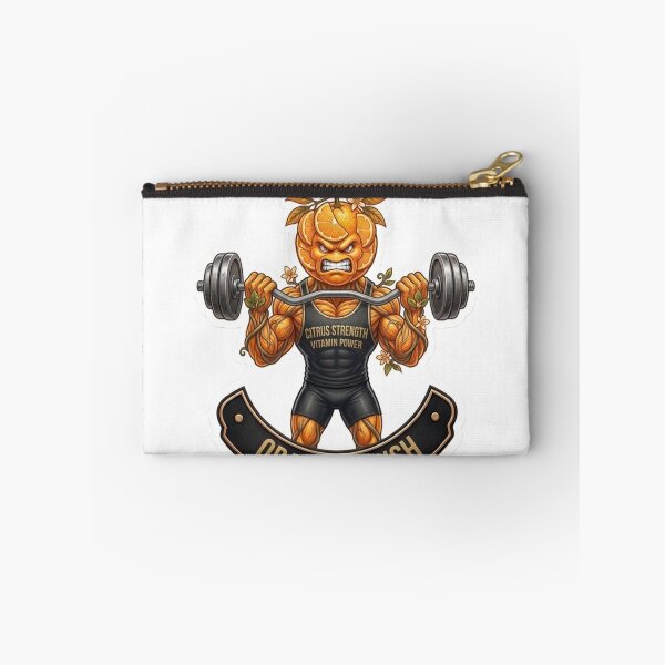 Item preview, Orange Crush Funny Fitness Weightlifting Orange designed and sold by JeevanStickers.