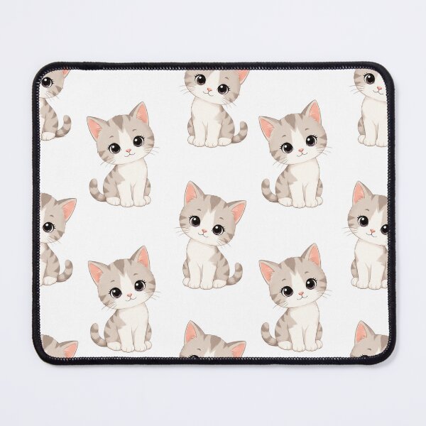 Item preview, Cute Kawaii Cat Tabby Kitten Adorable Pet Seamless Pattern designed and sold by Seculinator.