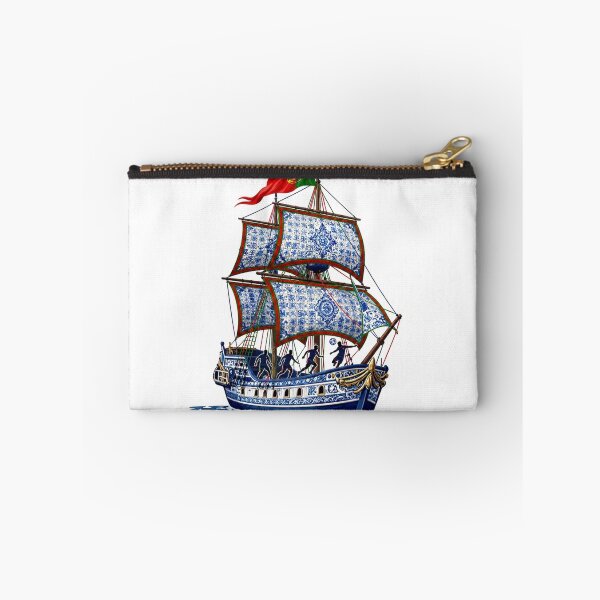 Item preview, Portuguese Soccer Heritage - Nautical Azulejo Caravel Art designed and sold by pixelandpassionart.