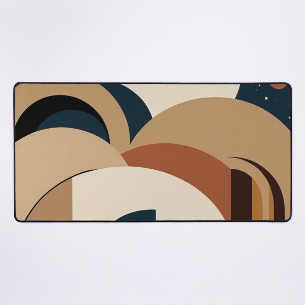Item preview, Abstract Astral Landscape Geometric Arches Painting designed and sold by EnmarcArt.