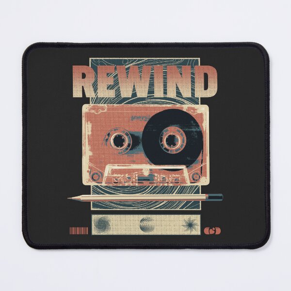 Item preview, Rewind Cassette Tape Pencil | Retro Analog Graphic Tee | 80s Music Nostalgia Digital Detox Shirt designed and sold by Decorador de Corazones.