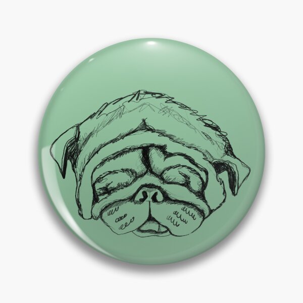 Item preview, Sleepy Pug Sketch designed and sold by penelopejade.