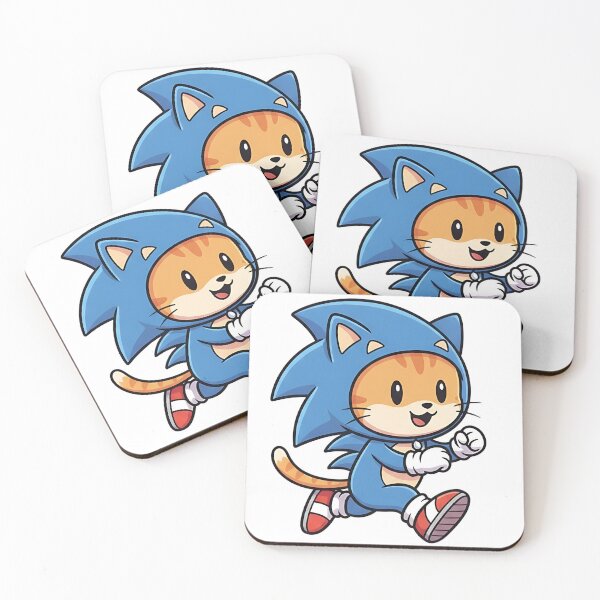 Item preview, Fast Cute Cat in Blue Costume designed and sold by CuteKats.
