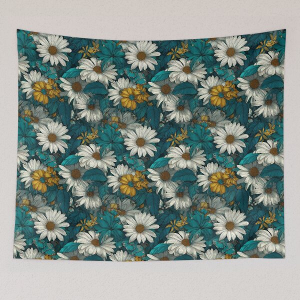 Item preview, Radiant Daisy Texture  - Birth Flower Pattern   - Valentine Gifts For Her designed and sold by RoyalStarsPatts.