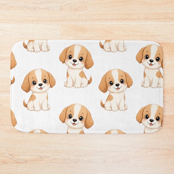Item preview, Cute Kawaii Cavalier Puppy Dog Adorable Beagle Seamless Pattern designed and sold by Seculinator.