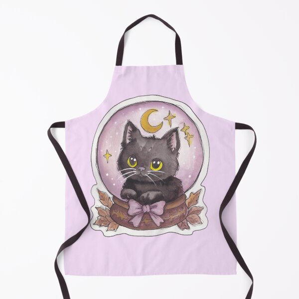 Item preview, Fortune Kitty — Cute Hand Drawn Gothic Cat Art designed and sold by Darkfully-Done.