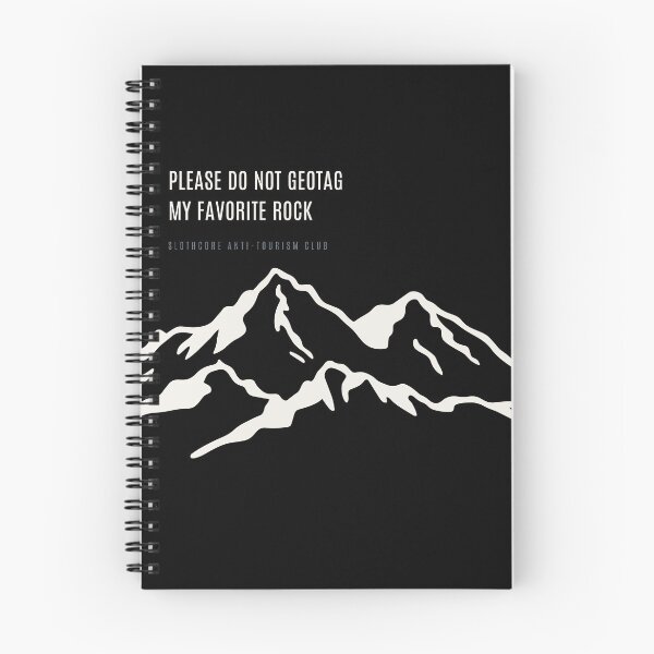 Item preview, Please Do Not Geotag My Favorite Rock - Ironic Anti Tourism Minimal Mountain designed and sold by SlothcoreVibes.