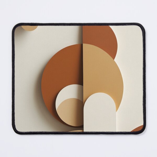 Item preview, Minimalist Modular Shapes Clay Tones Print designed and sold by EnmarcArt.