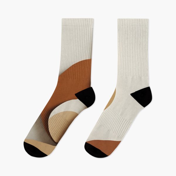 Item preview, Minimalist Modular Shapes Clay Tones Print designed and sold by EnmarcArt.