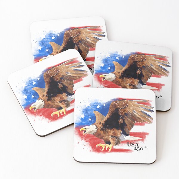 Item preview, USA Eagle 250th (for light backgrounds) designed and sold by Fox Tale Studio.