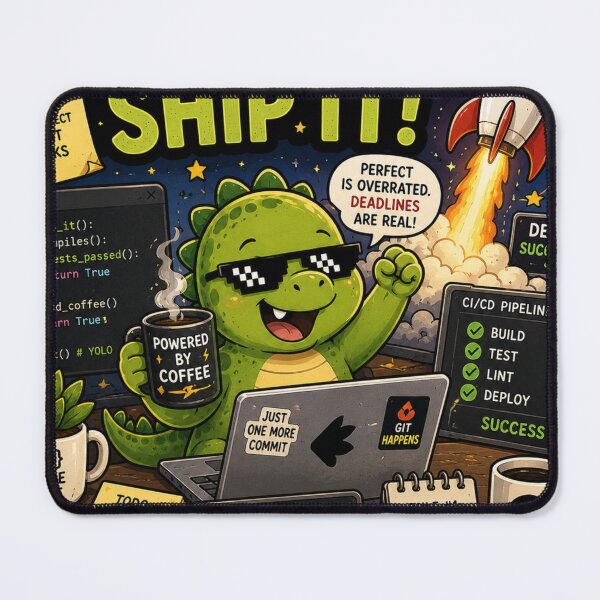 Item preview, IT COMPILES, SHIP IT! Dinosaur Sticker designed and sold by NexusPixels.