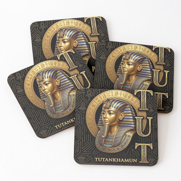 Item preview, King Tutankhamun Golden Pharaoh | Ancient Egyptian Royal Art designed and sold by Queen Cleopatra.