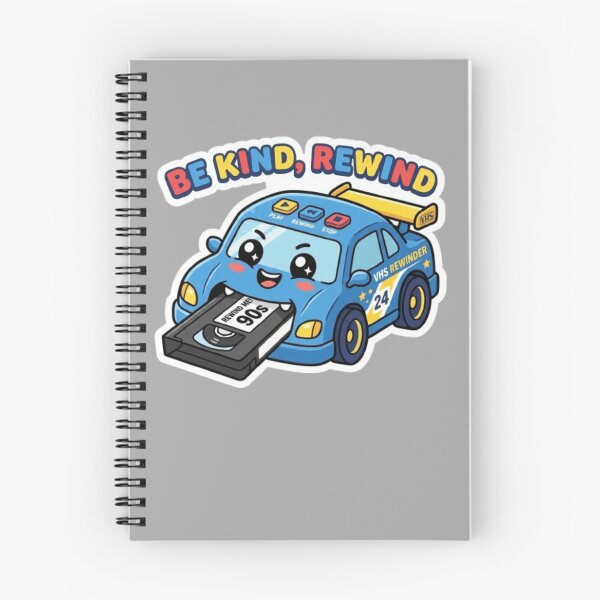 Item preview, Be Kind Rewind Kawaii VHS Tape Rewinder 90s Nostalgia designed and sold by Retro Mood Co.