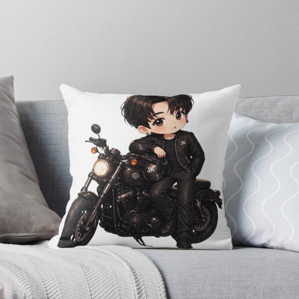 Item preview, Jungkook on Bike 2026 | BTS Jungkook Motorcycle Fan Art | K-Pop Aesthetic Design designed and sold by Sandra2913.