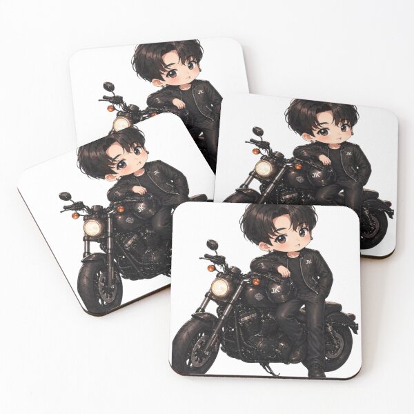 Item preview, Jungkook on Bike 2026 | BTS Jungkook Motorcycle Fan Art | K-Pop Aesthetic Design designed and sold by Sandra2913.