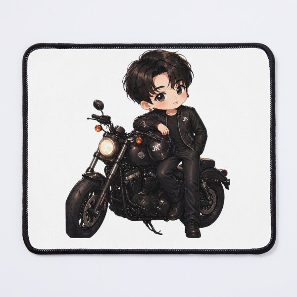 Item preview, Jungkook on Bike 2026 | BTS Jungkook Motorcycle Fan Art | K-Pop Aesthetic Design designed and sold by Sandra2913.