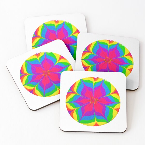 Item preview, Abstract Rainbow Flower designed and sold by DardinieDesigns.