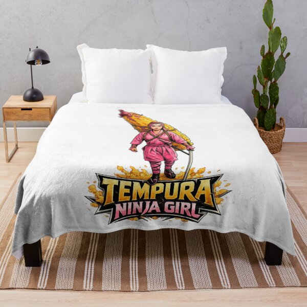 Item preview, Tempura Ninja Girl: The Crispy Magical Girl Fighting Against Evil designed and sold by Surreal Characters & Cute Pups.