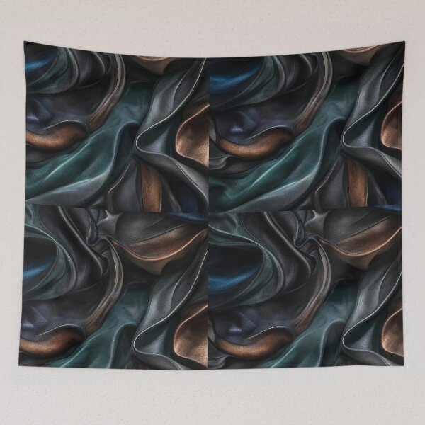 Item preview, Dark Metallic Abstract Fabric Folds Texture designed and sold by frumixart.