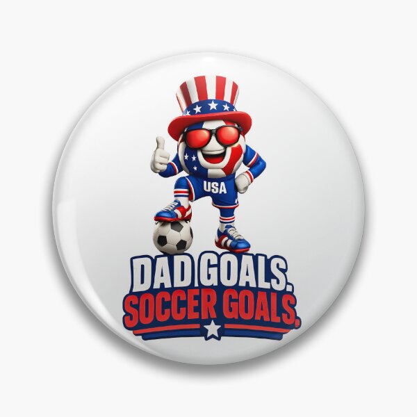 Item preview, Dad Goals Soccer Goals | Patriotic USA Soccer Dad Funny Father's Day Design designed and sold by ArtSpark Studio.