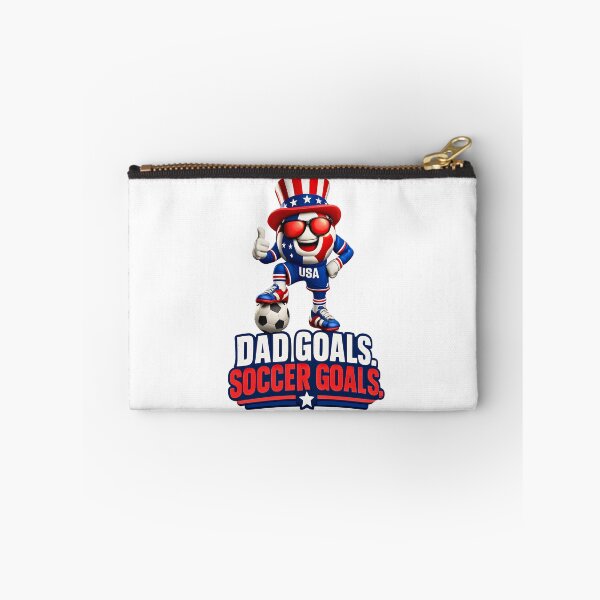 Item preview, Dad Goals Soccer Goals | Patriotic USA Soccer Dad Funny Father's Day Design designed and sold by ArtSpark Studio.