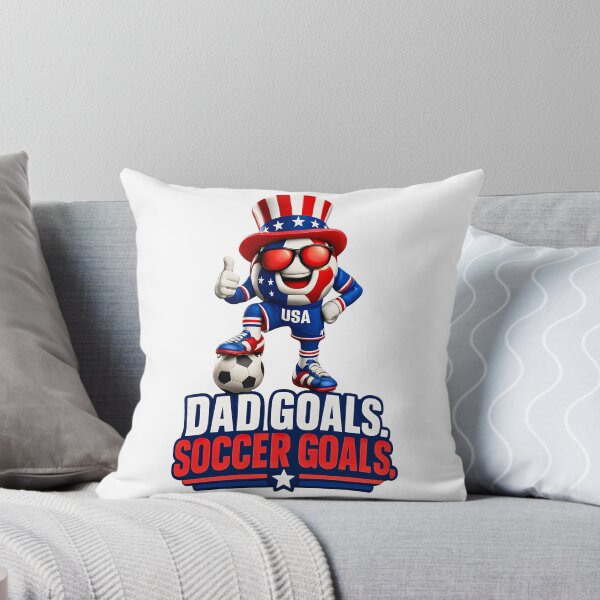 Item preview, Dad Goals Soccer Goals | Patriotic USA Soccer Dad Funny Father's Day Design designed and sold by ArtSpark Studio.