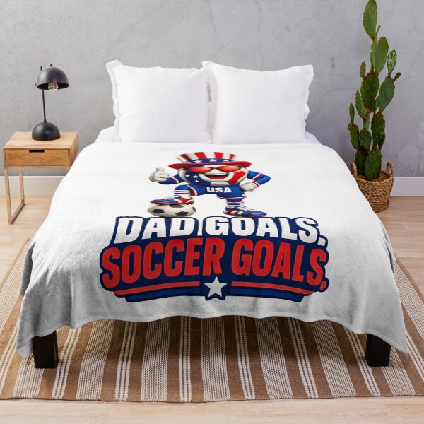 Item preview, Dad Goals Soccer Goals | Patriotic USA Soccer Dad Funny Father's Day Design designed and sold by ArtSpark Studio.