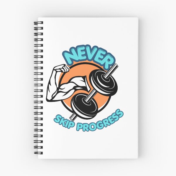 Item preview, Never Skip Progress Fitness Motivation, Gym Workout and Training Inspirational designed and sold by 95PrintAura.