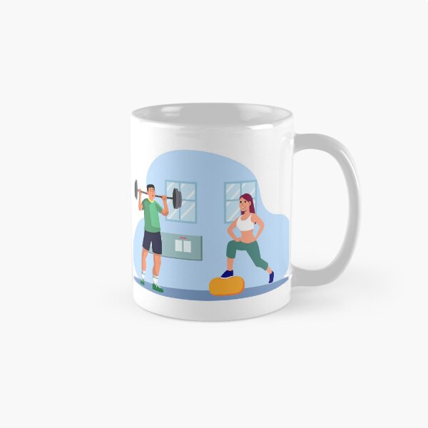 Item preview, Couple Workout in Gym designed and sold by Whatrogercook.