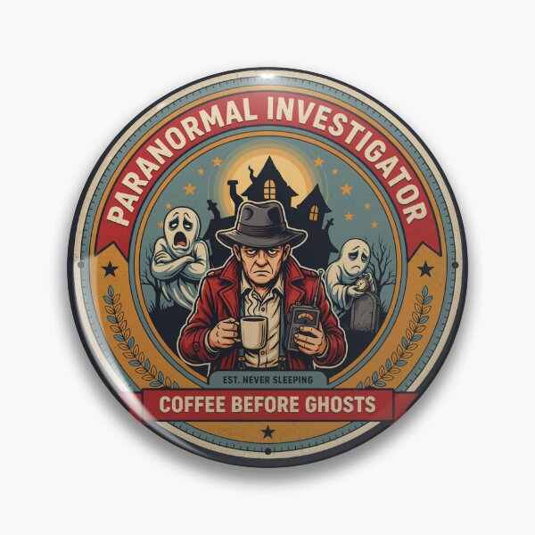 Item preview, Paranormal Investigator Coffee Before Ghosts – Funny Ghost Hunter Coffee Lover Design designed and sold by ArcticFoxStudio.