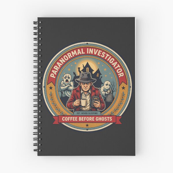 Artikelvorschau, Paranormale Ermittler: Kaffee statt Geister – Lustiges Design für Geisterjäger und Kaffeeliebhaber entworfen und verkauft von ArcticFoxStudio.