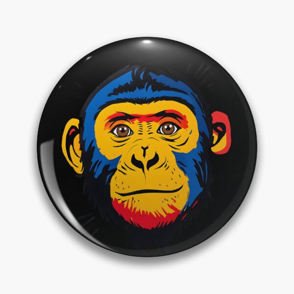 Item preview, Cute Monkey, Bold Pop Art Primate  designed and sold by Neuro Spiral Studio.