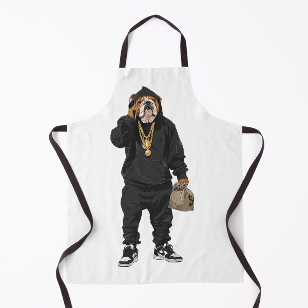 Item preview, Hip Hop Bulldog Boss All Black | Money Bag Streetwear Dog Shirt designed and sold by BrasilStickers.