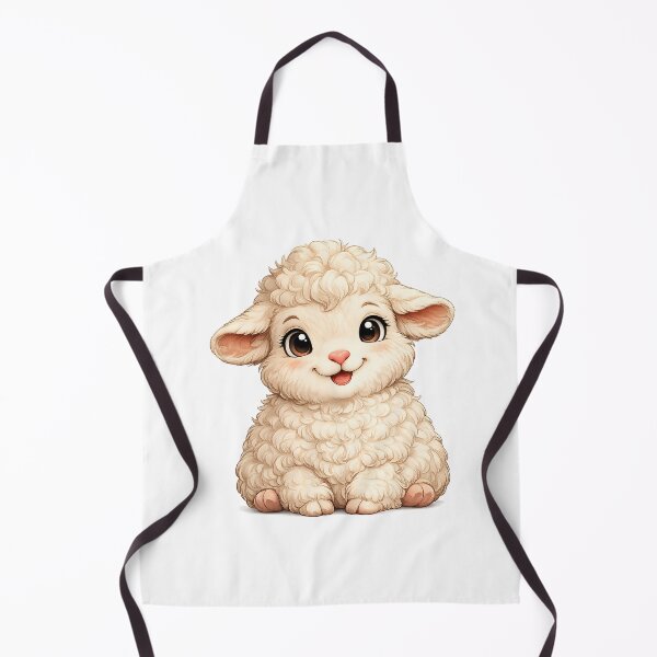 Item preview, Cute Kawaii Sheep Adorable Happy Little Lamb Garden Creature designed and sold by Seculinator.
