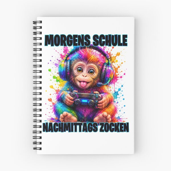 Item preview, School in the morning, gaming in the afternoon: Monkey Gamer 2026 designed and sold by MinimalChaosDE.
