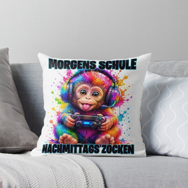 Item preview, School in the morning, gaming in the afternoon: Monkey Gamer 2026 designed and sold by MinimalChaosDE.