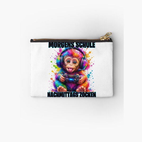 Item preview, School in the morning, gaming in the afternoon: Monkey Gamer 2026 designed and sold by MinimalChaosDE.