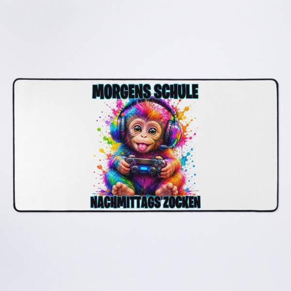 Item preview, School in the morning, gaming in the afternoon: Monkey Gamer 2026 designed and sold by MinimalChaosDE.
