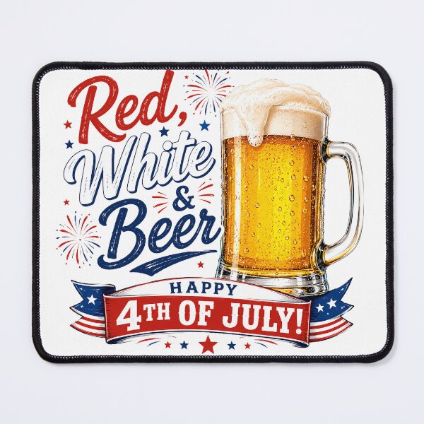 Item preview, Red, White & Beer 4th of July designed and sold by PalmerGraphics.