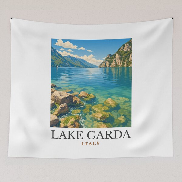 Item preview, Lake Garda - Italy designed and sold by GoodOldVintage.
