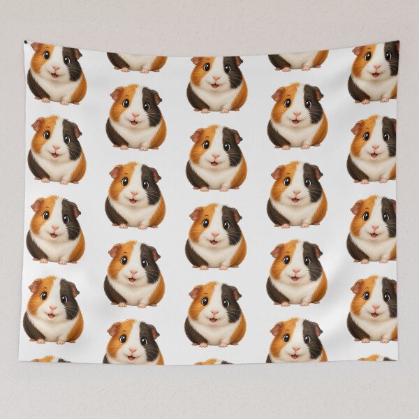 Item preview, Cute Kawaii Guinea Pig Adorable Happy Cavy Pet Mascot designed and sold by Seculinator.