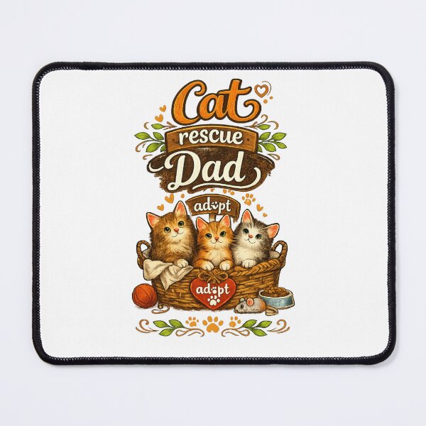 Item preview, Rescue cat Dad design  designed and sold by Tee Visions.
