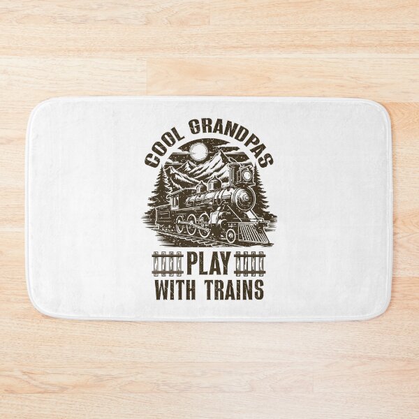 Item preview, Cool Grandpas Play With Trains Vintage Model Railroad designed and sold by Dmetalx Art Apparel.