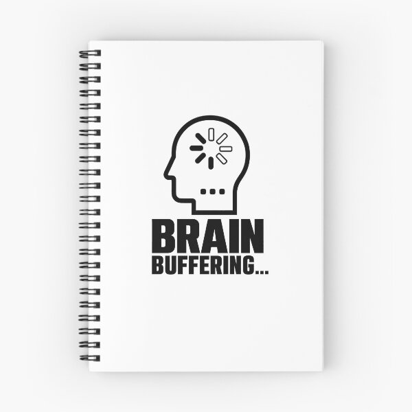 Item preview, Brain Buffering - ADHD Introvert Gamer Humor (Back On White) designed and sold by LowBatteryShop.