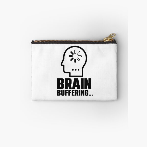 Item preview, Brain Buffering - ADHD Introvert Gamer Humor (Back On White) designed and sold by LowBatteryShop.