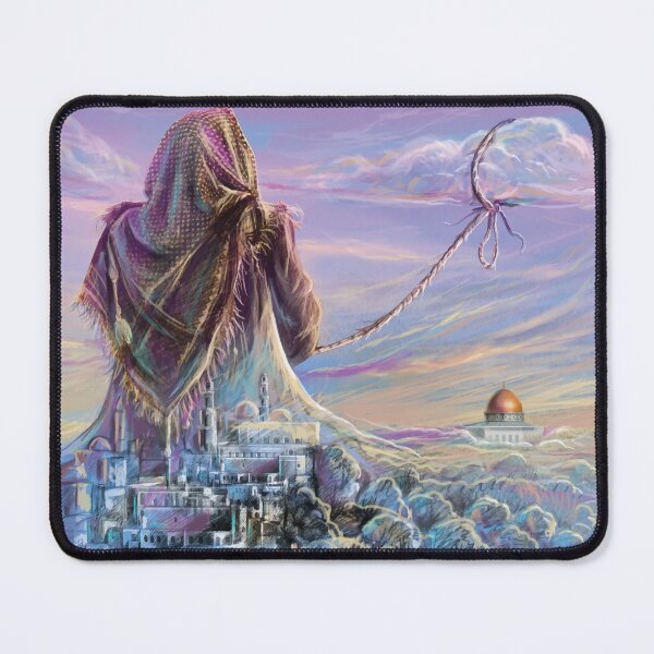 Item preview, Free Palestine Drawing Jerusalem freedom painting designed and sold by Hurriyyatee.